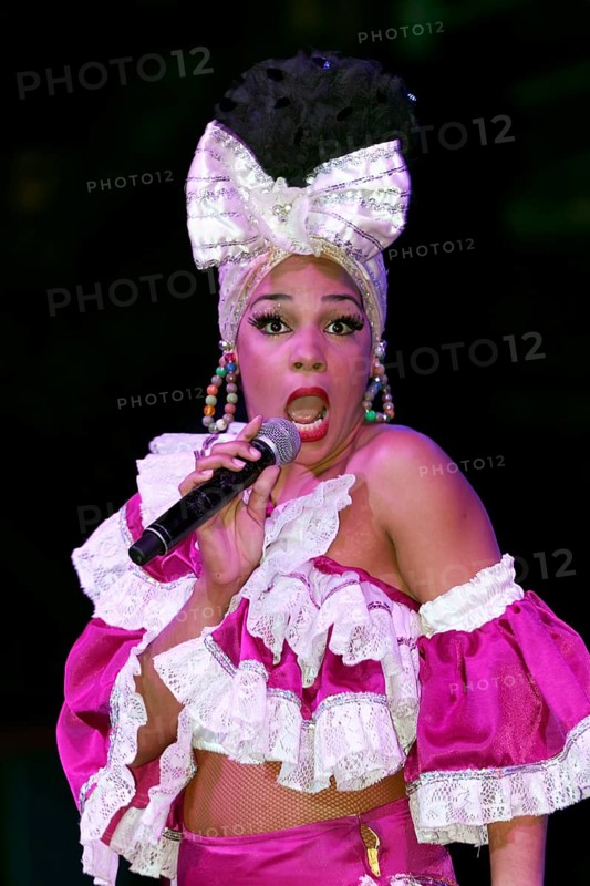 Singer at the Tropicana open-air nightclub in the suburb of Marianao