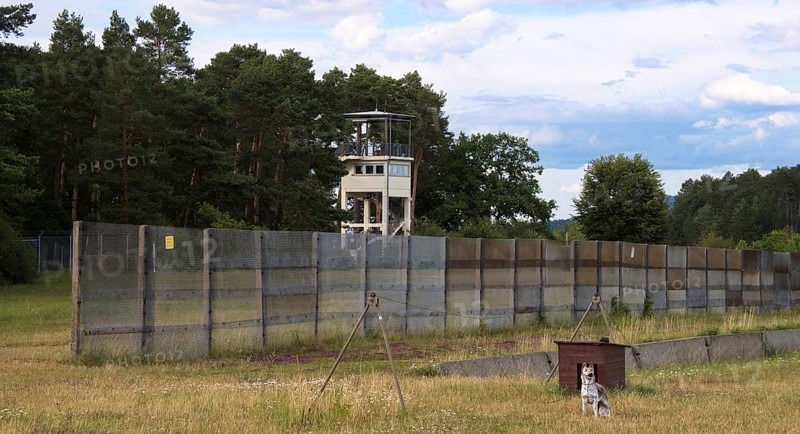 Border fortifications at the former US observation base Point Alpha on the inner-German border. Today Point Alpha is a memorial