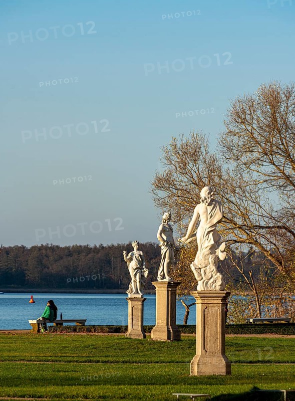 Statues and figures in the park of Rheinsberg Castle