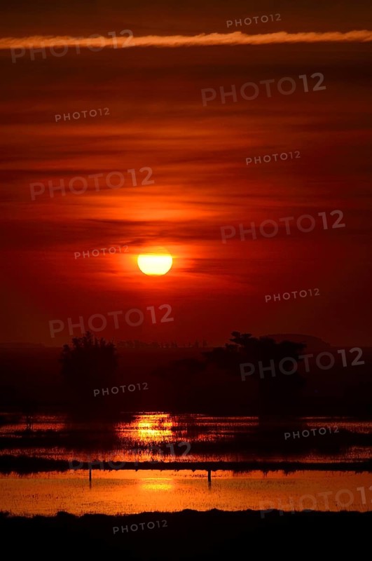 Sunset over Lagoa dos Patos