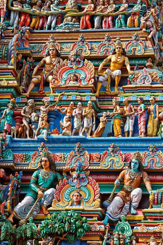 Gopuram tower of Hindu temple Kapaleeshwarar Chennai