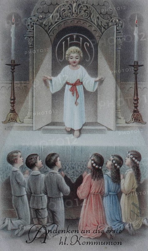 Child Jesus surrounded by children