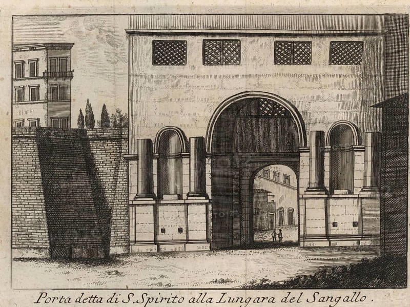 Porta detta di S. Spirito alla Lungara del Sangallo