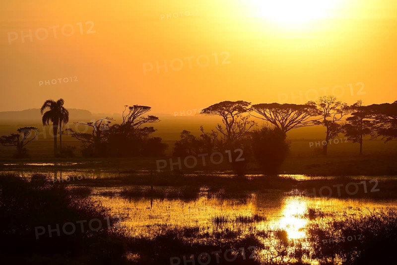 Sunset over Lagoa dos Patos