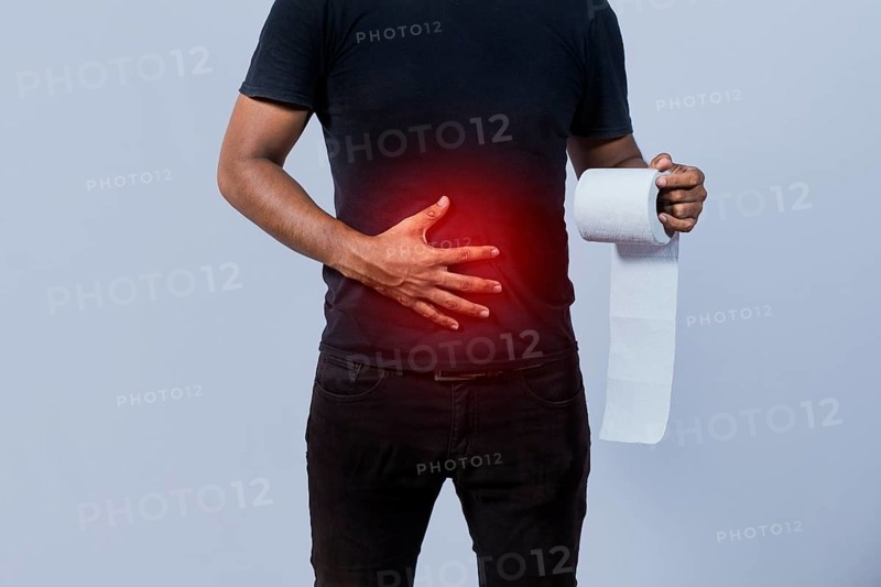 People with stomach problems holding toilet paper