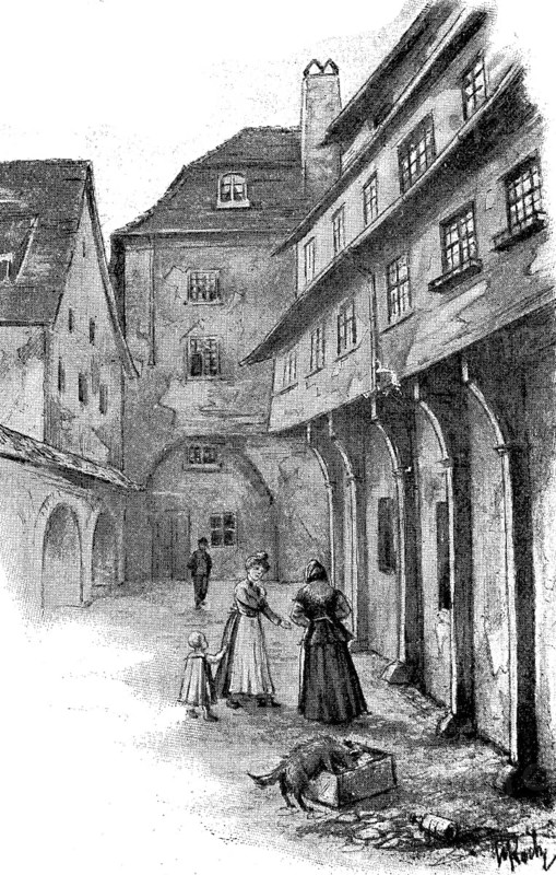 Der historische Stadtbereich Kroegel in Berlin im Jahre 1895