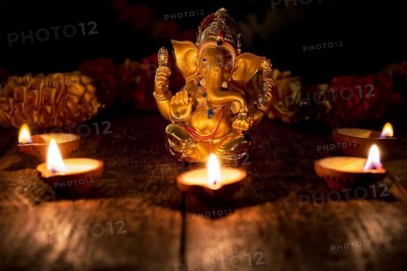Ganesh Chaturthi or Diwali concept