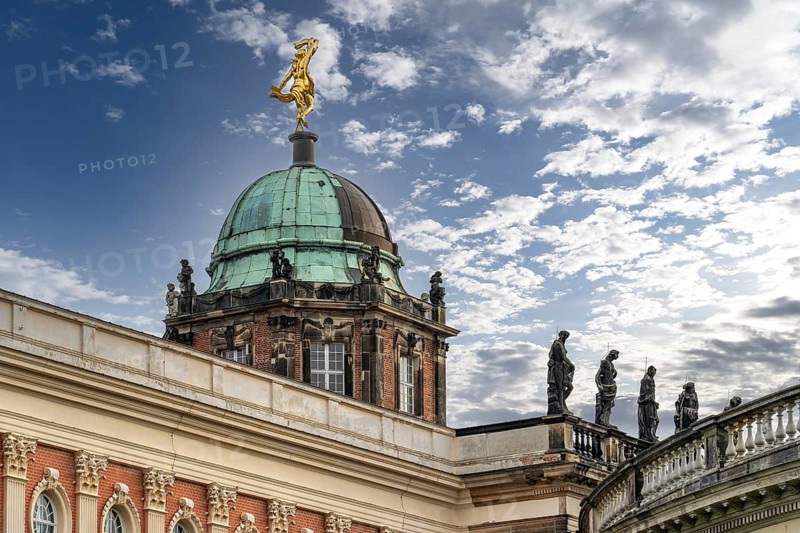 Detail on the historic Neues Palais