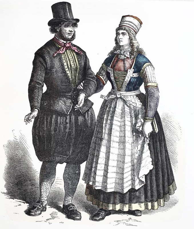 Folk traditional costume