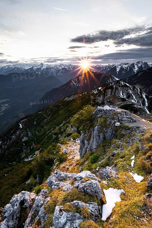 Sunset at the Kramerspitz