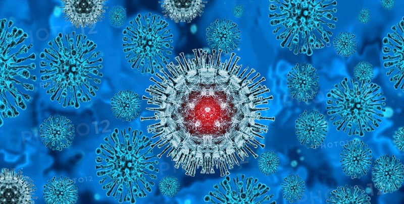 3d virus background