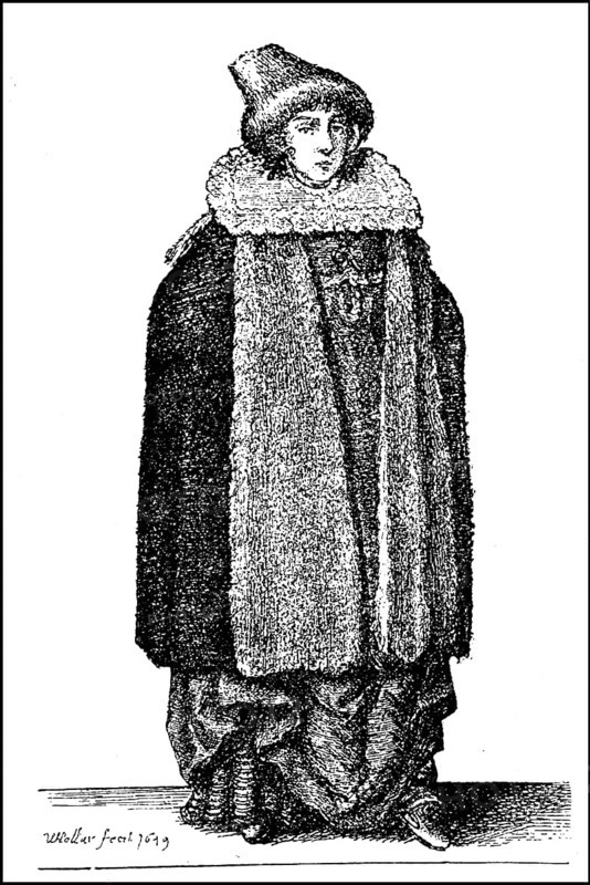 Noblewoman from Prague around the middle of the 17th century