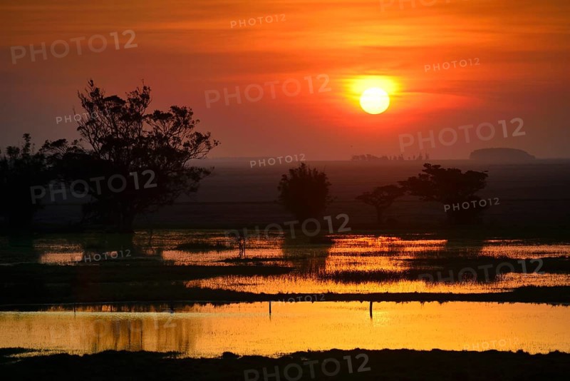 Sunset over Lagoa dos Patos
