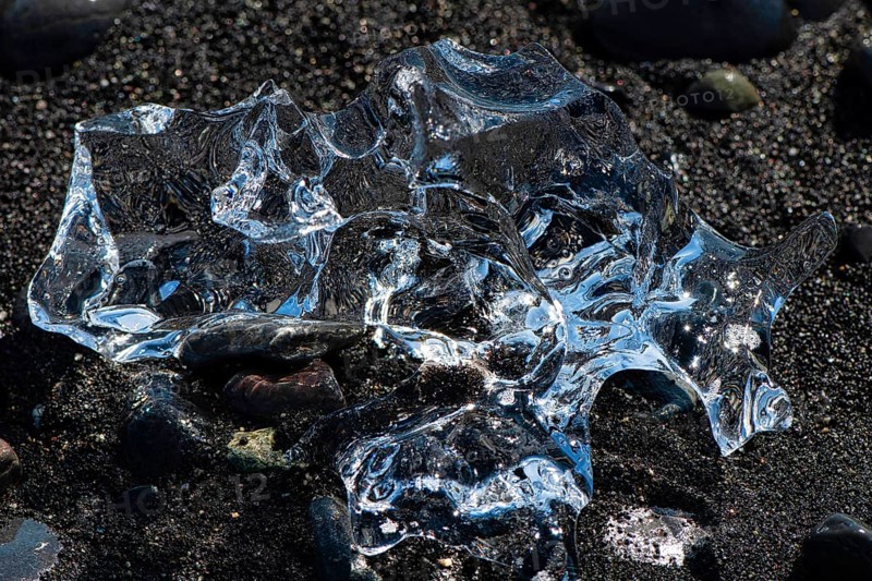 Ice on the beach