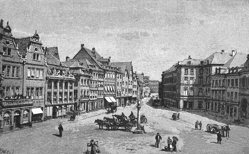 Marktplatz und Porta Nigra in Trier