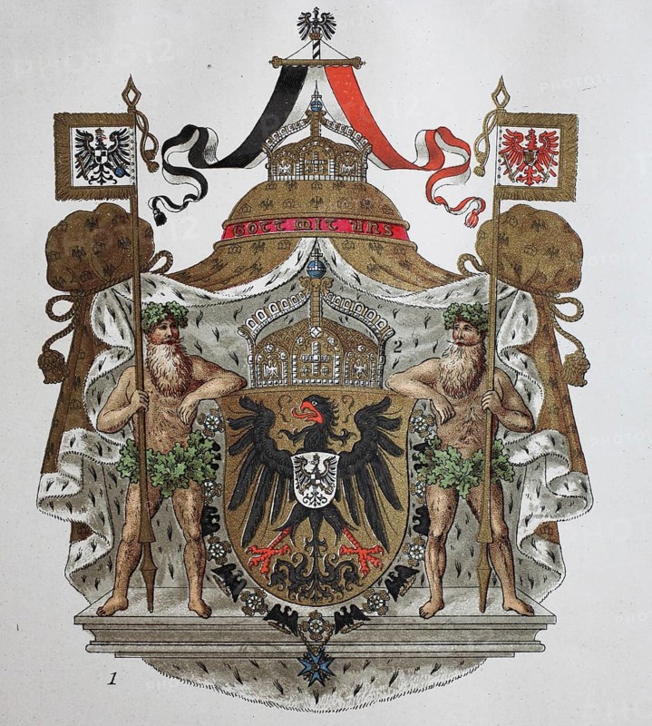 Kaiserwappen und Krone der deutschen Kaiser
