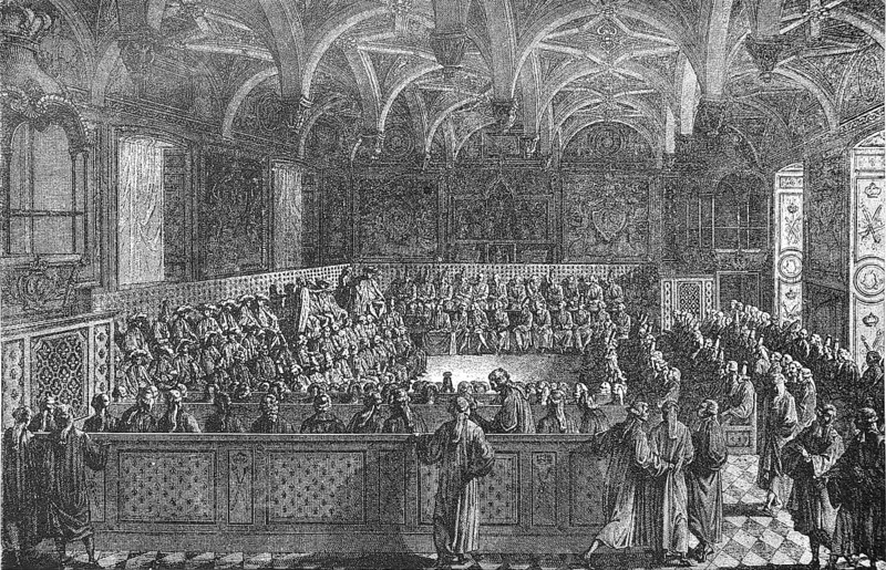 Royal session held on 19 November 1787 at the Palace de Justice in Paris