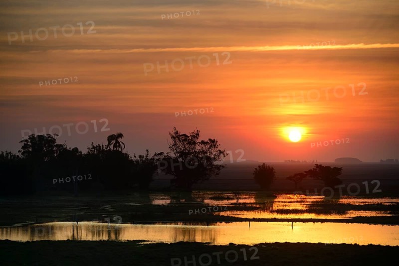 Sunset over Lagoa dos Patos