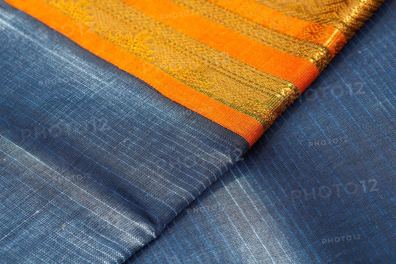 Indian silk saries close up. Background