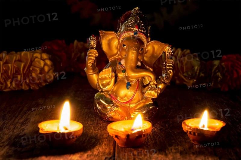 Ganesh Chaturthi or Diwali concept