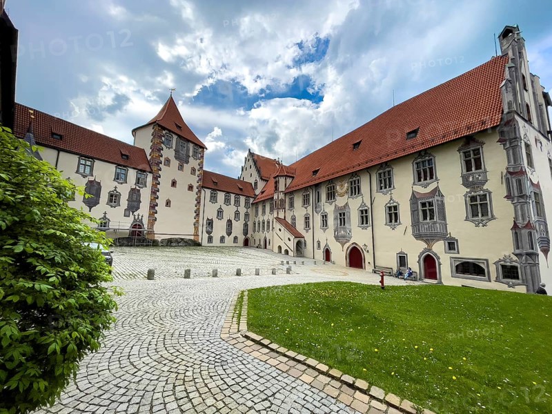 Inner courtyard of Hohes Schloss Fuessen