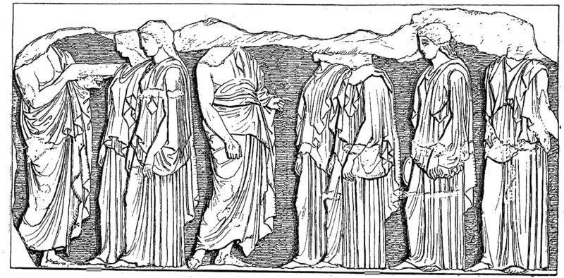 Athenische Jungfrauen vom Ostfries des Parthenon