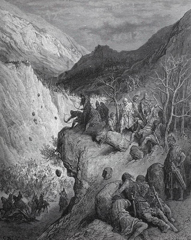 Crusader army is ambushed by Turks
