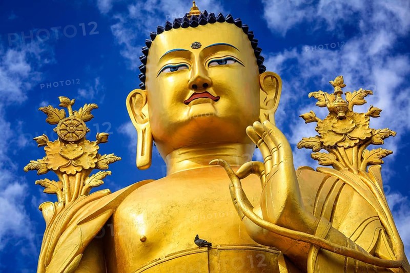 Buddha Maitreya statue in Likir gompa