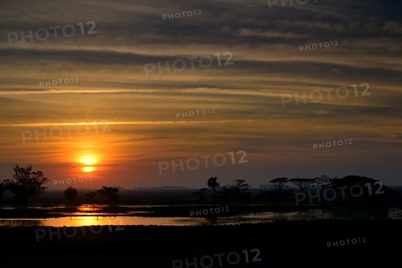 Sunset over Lagoa dos Patos