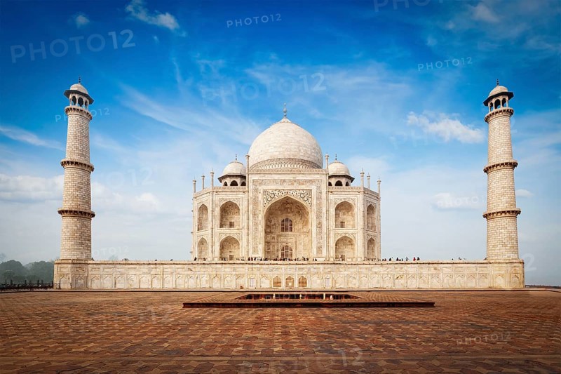 Taj Mahal. Indian Symbol and famous tourist destination