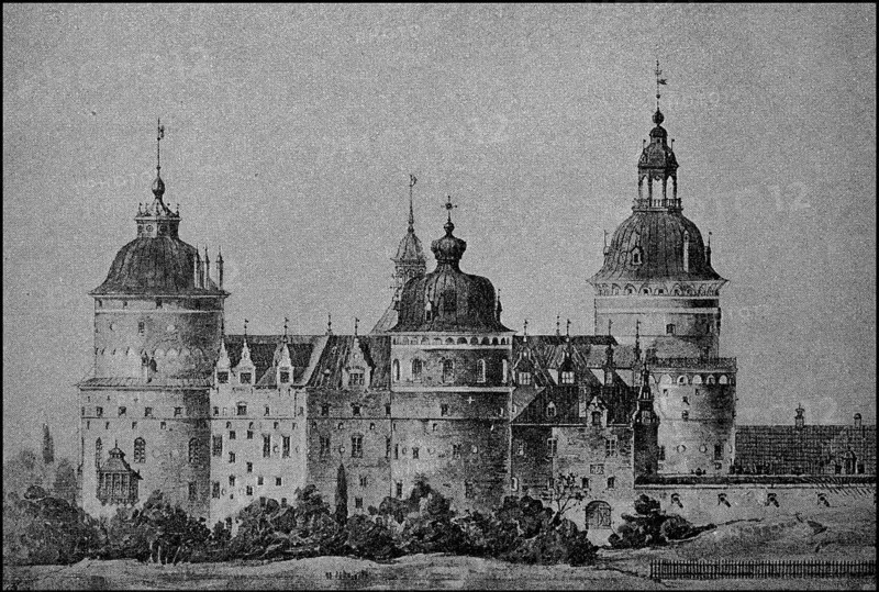 Schloss Gripsholm am See Maelaren im schwedischen Mariefred in der Gemeinde Straengnaes wurde 1537 von Gustav I. Wasa erbaut