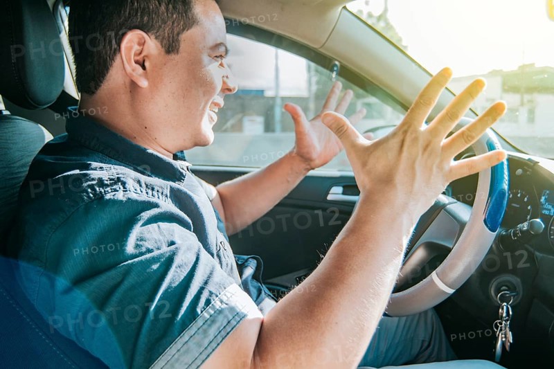 Impatient driver yelling