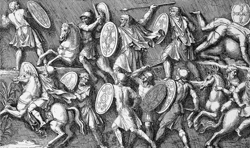 Battle between Romans and Marcomanni