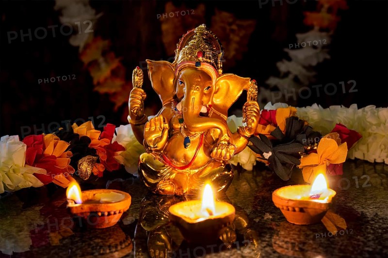 Ganesh Chaturthi or Diwali concept