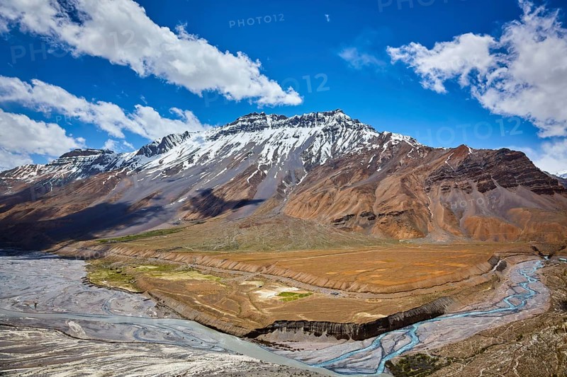 Veiw of Spiti valley in Himalayas near Dhankar