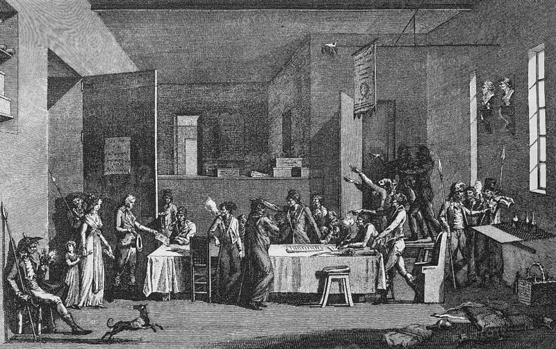 Meeting of a Revolutionary Committee during the Reign of Terror 1793