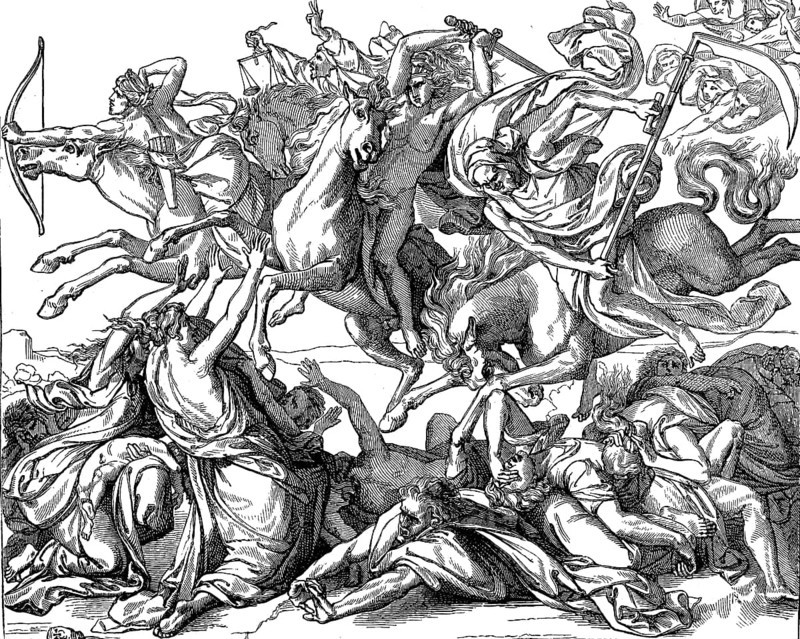 Four Horsemen of the Apocalypse by Peter von Cornelius