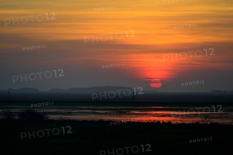 Sunset over Lagoa dos Patos