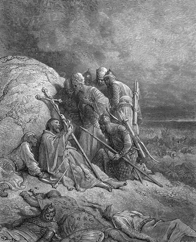 The conversion of captured peasants by the knights of the Fourth Crusade