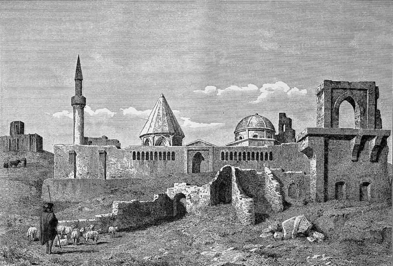 Ruins of the palace of the Seljuk sultans at Konia