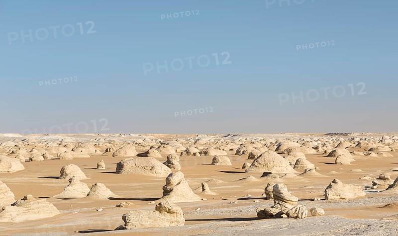 View over the white desert