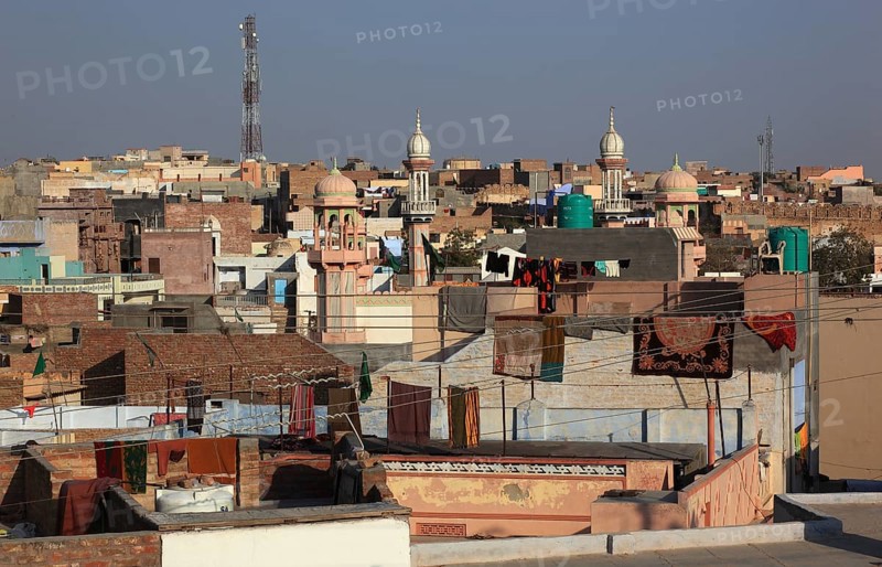 View over the old town of Bikaner