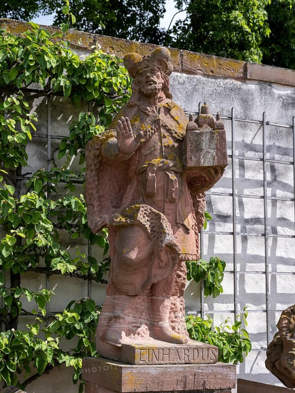 Sculpture by Einhard in the monastery garden