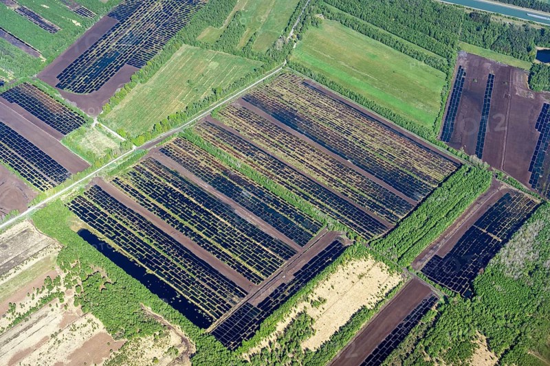 Aerial photographs of the Great Moor of north-western Germany