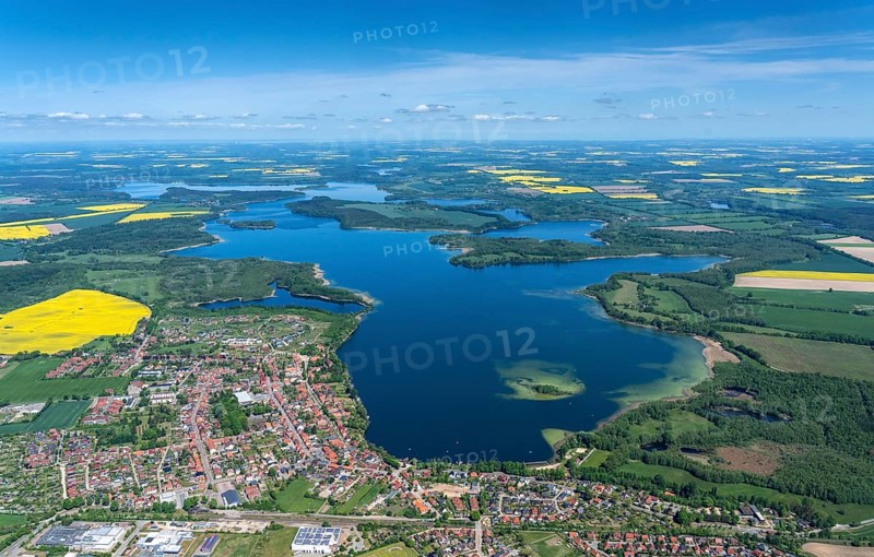 Aerial view of the Schaalsee biosphere reserve