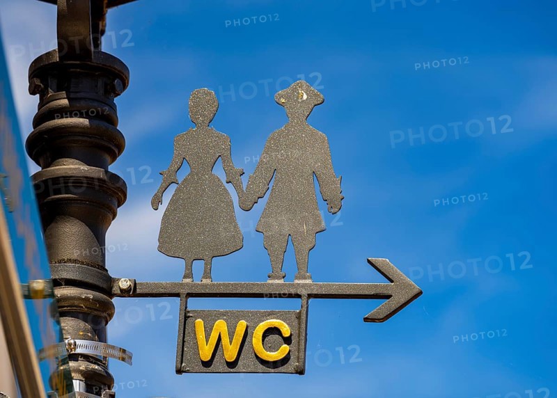 Sign for a WC