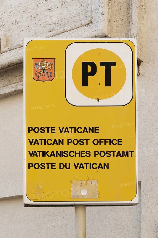 Schild Vatikanisches Postamt