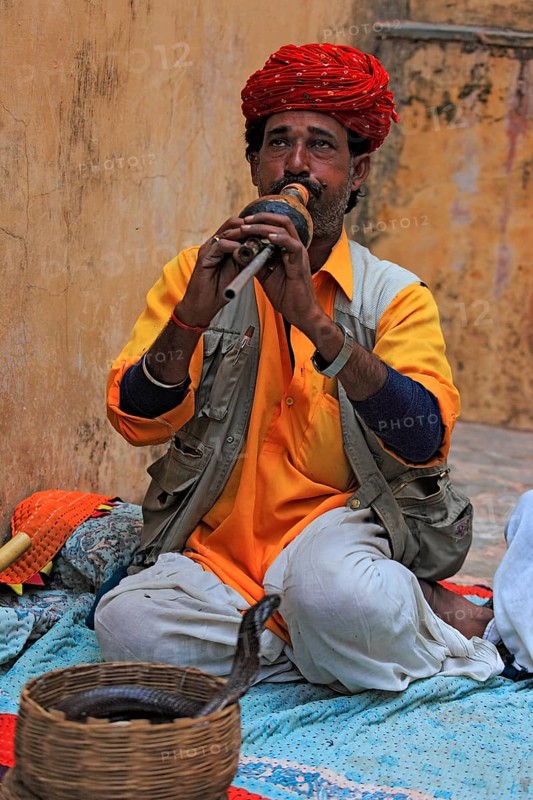Indian with snake