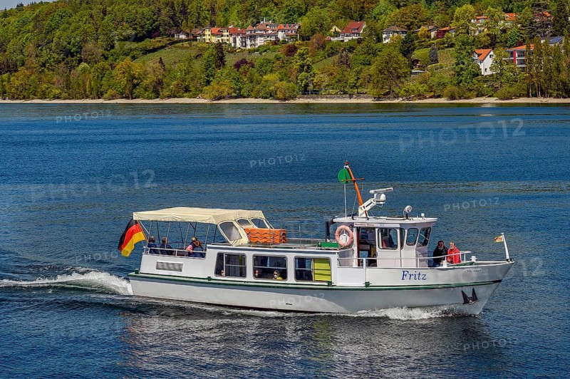 Ferry MS Fritz built 1979 and shore villas