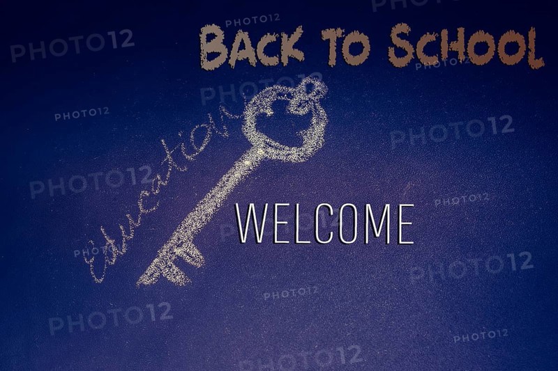 Back to school wording as educational concept